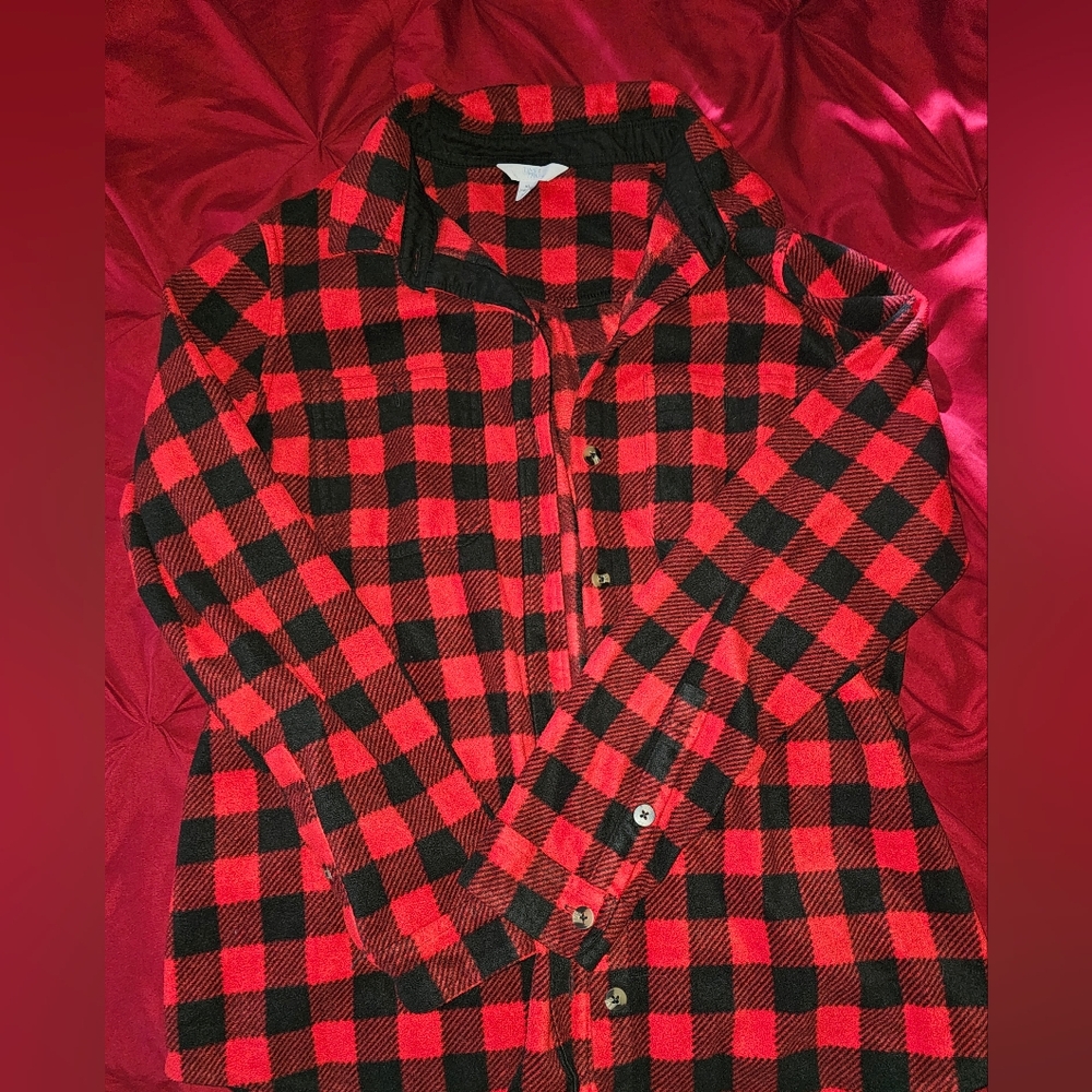 Red and Black Plaid Men's Shirt